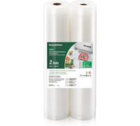 Sacchetti per Sottovuoto, 2 Rotoli 28 X 600 Cm (Totale 12 M) Sacchi Commerciali