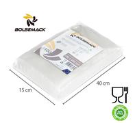 Bolsemack Sacchetti Sottovuoto Alimenti 100 Buste 25x40cm - Buste Sottovuoto Alimenti per Macchine Sottovuoto - Sacchetti per Sottovuoto per la Conservazione degli Alimenti - Senza BPA