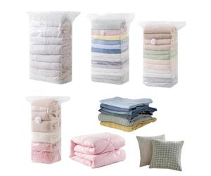 Sacchetti per sottovuoto riutilizzabili senza pompa | Sacchetti portaoggetti per coperte per la casa, il guardaroba, l'università, i bagagli e la valigia