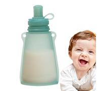 Sacchetti per spremere liquidi, a prova di perdite, riutilizzabili, per salsa di mele, sacchetto per snack per bambini, sacchetto per alimenti, sacchetto in silicone per cannuccia, ricaricabile