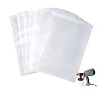 Sacchetti per spruzzatore di vernice, 50 pezzi, usa e getta, trasparenti, per pistola a spruzzo HVLP Wagner, accessori compatibili con la maggior parte delle pistole a spruzzo (20 x 30 cm)