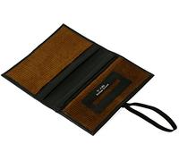 Sacchetti per tabacco arrotolabili con 6 scomparti separati - Borsa per pipa da viaggio per arrotolare la propria sigaretta, organizer per accessori, contenitore per uomini e donne, marrone,