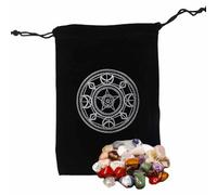 Sacchetti per tarocchi - Misteriosa borsa per carte dei tarocchi magici neri - Borse per carte di tarocchi per carte da gioco da tavolo per divinazione strega, borsa per per carte dei