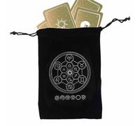 Sacchetti per Tarocchi - Misteriosa custodia per carte dei tarocchi della magia nera - Durevoli sacchetti di carte dei tarocchi per carte da gioco da tavolo per divinazione delle streghe, borsa regalo