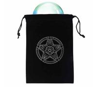 Sacchetti Per Tarocchi,Misterioso Tarocchi A Tema Black Magic | Borsa Per La Conservazione Di Carte E Dadi Dei Tarocchi, Borsa Per Tarocchi Con Coulisse Ricamata Per Giochi Da Tavolo Pe
