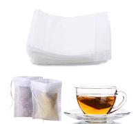 Sacchetti per Tisane 400pcs Bustine da Tè Filtro Sacchetti Sacchetti di Tè Usa e Getta Non Tessuto Sacchetti di Tè con Coulisse Bustina di Tè Vuota per Tè Sfuso e Tisane e Caffè 5x7 cm