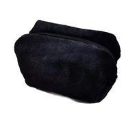 Sacchetti per trucchi in morbido peluche con comoda soluzione per riporre facilmente gli appassionati di bellezza e la moda e gli organizzatori di trucco, Nero , Taglia unica