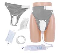 Sacchetti per urina maschili anziani riutilizzabili, catetere esterno per uomini, set di sacchetti per urina maschile per pazienti costretti a letto e incontinenza urinaria, con 2 sacchetti per