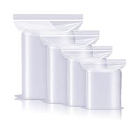 Sacchetti Plastica Trasparente, Buste Trasparenti Con Chiusura, Sacchetti Richiudibili Applicano a Noci, cereali, Artigianato, Vestiti, ecc. 14X20cm 100PZ