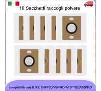 Sacchetti polvere per Robot Aspirapolvere ILIFE G9 Pro V9 Pro A12 Pro A30 Pro