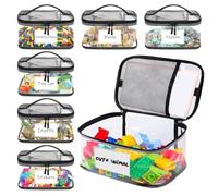 Sacchetti porta giocattoli Borse organizzative trasparenti con zip
