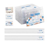 Sacchetti Porta Pillole 100 Pezzi Bustine Richiudibili Impermeabili Da