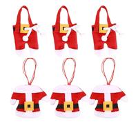 Sacchetti Porta Posate Natalizi Decorativi da Tavola 3 Pezzi Ornamento | Delle Posate Di Natale Per Feste Party Pranzo Cena Cucchiaio Forchetta Tavola e Cucina Giallo