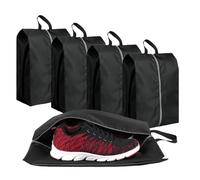 Sacchetti Portascarpe, 4 Pezzi Borse per Scarpe da Viaggio 42 x 24cm Ortascarpe Sacchetti Scarpe Portatile Impermeabli Borsa Porta Scarpe con Cerniera Manico, per Uso Quotidiano e Trekking