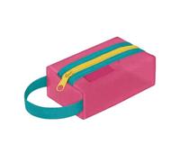 Sacchetti portatili per articoli da toeletta con chiusura a cerniera, borsa in nylon da viaggio, organizer per cosmetici, per ufficio e scuola, organizer compatto per trucchi, J