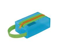 Sacchetti portatili per articoli da toeletta con chiusura a cerniera, borsa in nylon da viaggio per cosmetici, borsa organizer per ufficio e scuola, E