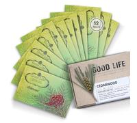 Sacchetti profumati per armadio al legno di cedro Good Life | Progettate in Nuova Zelanda | 12 bustine
