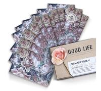 Sacchetti profumati per armadio alla Rosa damascena Good Life | Progettate in Nuova Zelanda | 12 bustine