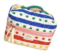 Sacchetti punteggiati variopinti della borsa degli organizzatori di trucco della borsa della toilette per l'ordinamento dei piccoli oggetti