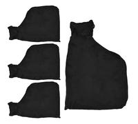 Sacchetti raccogli polvere - Sacchetto connettore per polvere, accessori di fissaggio regolabili, nero collettore per macchina da taglio, levigatrice, lavorazione del legno, mitra