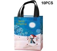 Sacchetti regalo di carta natalizia con manico ritorto, per feste, riciclab L2Q4