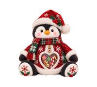 Sacchetti Regalo Natalizi con finestrella Trasparente a Forma di Cuore, bustine riutilizzabili Decorazione 3D, Ideali per Mele caramellate e dolciumi delle Feste