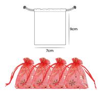 Sacchetti Regalo Organza Fiocco 7x9cm - Puro Coulisse Astuccio Bomboniera Sacco