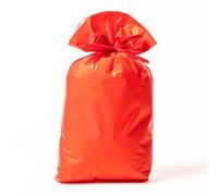 Sacchetti Regalo Perlati Grandi - 50 Pezzi - Rosso - 35x50 cm - Buste Regalo Colorate per Compleanno, Bambini, Feste, Bomboniere, Party