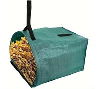 Sacchetti resistenti per rifiuti da giardino, riutilizzabili, da 53 galloni, sacchetti per rifiuti da giardino, detriti da giardinaggio, raccoglitori di foglie (nero)