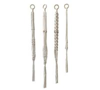 Sacchetti rete cesto appeso con tecniche di tessitura uniche per arredamento ele