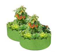 Sacchetti riutilizzabili in tessuto per coltivare erbe e verdure con una maggiore aerazione delle radici e drenaggio dell'acqua, adatti per piccoli spazi esterni e interni (40 litri)