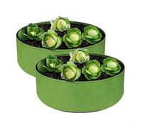 Sacchetti riutilizzabili in tessuto per coltivare erbe e verdure con una maggiore aerazione delle radici e drenaggio dell'acqua, adatti per piccoli spazi esterni e interni (50,7 galloni)