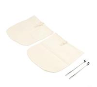 Sacchetti riutilizzabili per birra fredda, 32,5 cm, quadrati, in cotone biologico, per sistema Toddy, confezione da 2 con cucchiai in acciaio inossidabile 304, grinta ed ecologica