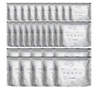 Sacchetti riutilizzabili per congelatore, 30 pezzi, in foglio di alluminio, riutilizzabili, sigillabili, per casa, frigo, frigo, dispensa, campeggio, pane, carne, frutta