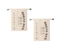 Sacchetti riutilizzabili per pane in cera d'api per pasta madre e pagnotte in lino naturale con barriera traspirante per mantenere il sapore fresco, organizer da cucina ecologico di lunga durata, set