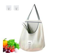 Sacchetti riutilizzabili per prodotti in rete, per , ad alto carico, per frutta e verdura, traspiranti e riutilizzabili, Grigio singolo, Refer to description, Unisex