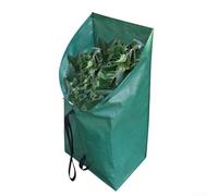 Sacchetti riutilizzabili per rifiuti da giardino per la raccolta di foglie, in plastica resistente, per compostaggio di rami di lettiera, grande capacità 100 l o 200 l, verde (200 L)