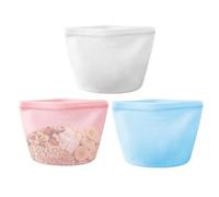 Sacchetti riutilizzabili per snack da 1000 ml, contenitore in silicone a prova di perdite
