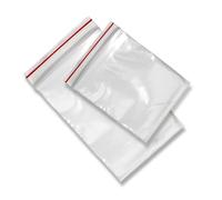 Sacchetti riutilizzabili, richiudibili, di plastica trasparente, con mini zip in poliestere autosigillante, con foro per appenderli, dimensioni: 30 cm di lunghezza x 40 cm di altezza, confezione da 100 pezzi