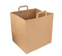 Sacchetti Sos Per Scatole Pizza 36/31X36 Cm Naturale Kraft - 150 Unità