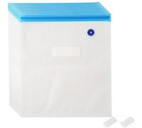 Sacchetti Sottovuoto 10 con Pompa Manuale per Alimenti - Set Riutilizzabile Salvaspazio P PE Miste Misure Conservazione Cucina(30x34cm)