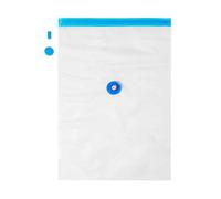 Sacchetti sottovuoto, 2 pezzi per riporre sottovuoto, risparmiare più spazio, chiusura a compressione da viaggio, chiusura lampo per vestiti, cuscini, biancheria da letto, armadietto, organizer per la