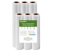 Sacchetti Sottovuoto Alimenti 3 rotoli 20x300cm + 3 rotoli 28x300cm Buste Sottovuoto Alimenti, Sacchetti Per Sottovuoto Alimenti, sacchetti per congelamento sous vide e a prova di bollitura senza BPA