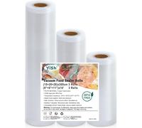 Sacchetti Sottovuoto Alimenti：3 Rotoli Buste Sottovuoto Alimenti 15/20/28X300Cm,