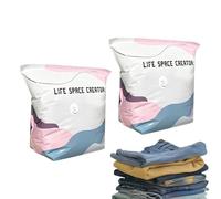 Sacchetti Sottovuoto Da Viaggio - 2 Pezzi Compressione Bagagli Senza Pompa,Sacchetti Sottovuoto | Per Biancheria Vestiti Coperte Cuscini Materasso Casa Viaggio Gite Armadio