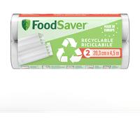 Foodsaver - 2 Rotoli Riciclabili 20cm X 4,5 Mt-trasparente Foodsaver