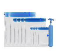 Sacchetti sottovuoto per abbigliamento da viaggio, organizer portatile riutilizzabile con pompa, sacchetti a compressione da viaggio, per abbigliamento domestico, coperte, imballaggi