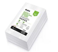 Sacchetti sottovuoto per alimenti, sacchetti sottovuoto con tecnologia Line + | nuova formula, sistema a strisce, multistrato, senza BPA, fabbricazione spagnola, 17 x 23 cm, 100 pezzi