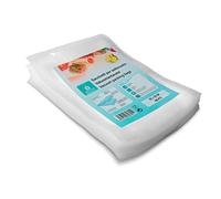 Sacchetti Sottovuoto per Alimenti - Super Resistenti - Adatti a Tutte le Macchine Sottovuoto - Trasparenti - Cottura e Congelazione (20x30)