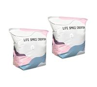 Sacchetti Sottovuoto Per Conservazione | 2 Pezzi Compressione Bagagli Senza Pompa - Sacchetti Sottovuoto,Per Biancheria Da, Materasso, Cuscino, Coperta, Viaggio, Casa, Armadio, Guardaroba